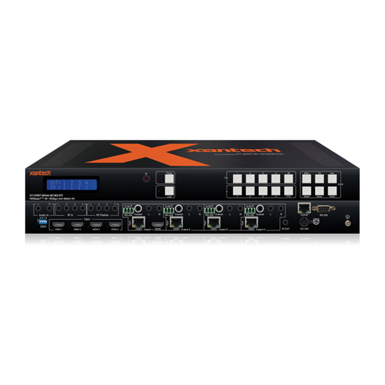 Picture of Xantech HDBaseT 4K 18Gbps 4x4 Matrix Kit with 4 HDBT Receivers - 70m (4K up to 40m)
