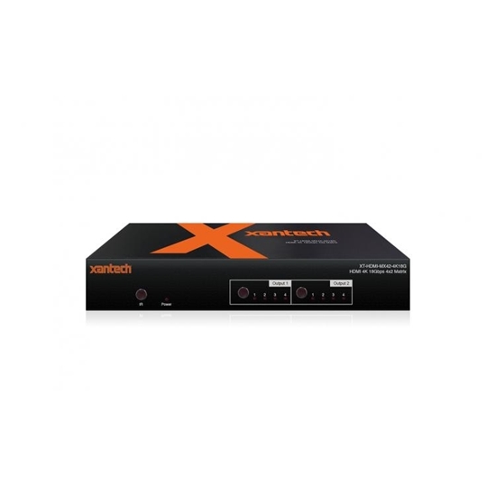 Picture of Xantech HDMI 2.0 4x2 Matrix with Audio Breakout and EDID Management